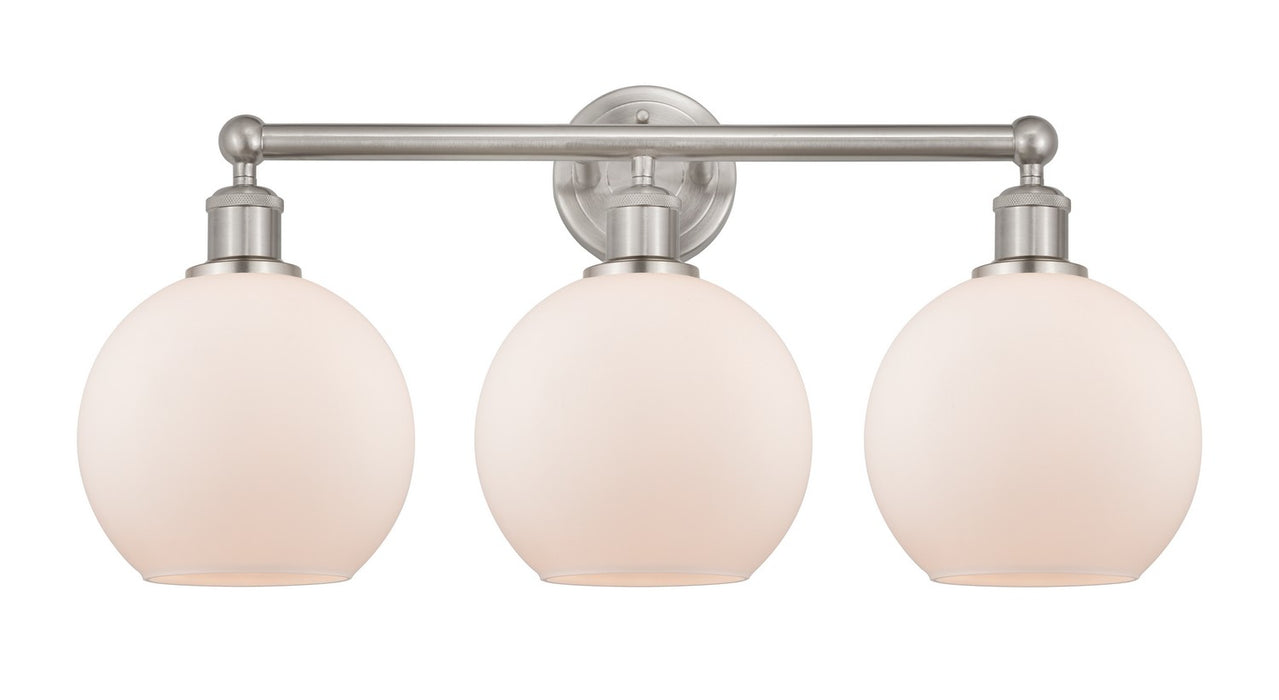 Innovations - 616-3W-SN-G121-8 - Three Light Bath Vanity - Downtown Urban - Satin Nickel