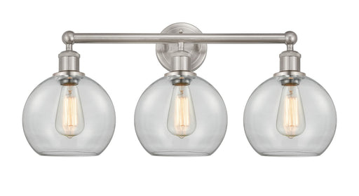 Edison Three Light Bath Vanity Satin Nickel