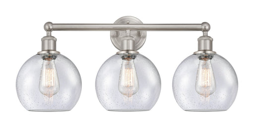 Edison Three Light Bath Vanity Satin Nickel