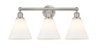 Innovations - 616-3W-SN-GBC-81 - Three Light Bath Vanity - Downtown Urban - Satin Nickel