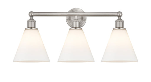 Edison Three Light Bath Vanity Satin Nickel