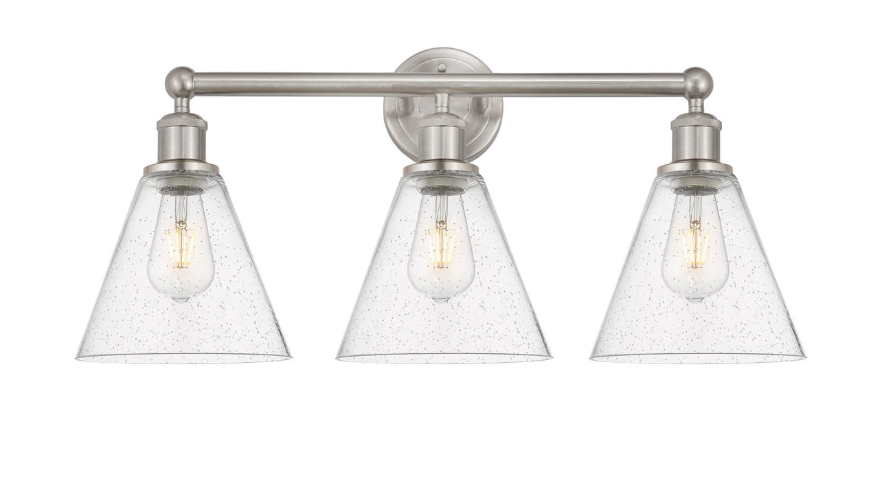 Innovations - 616-3W-SN-GBC-84 - Three Light Bath Vanity - Downtown Urban - Satin Nickel