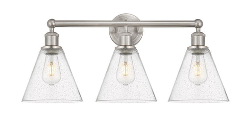 Edison Three Light Bath Vanity Satin Nickel