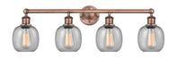 Innovations - 616-4W-AC-G104 - Four Light Bath Vanity - Edison - Antique Copper