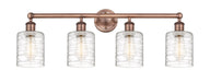 Innovations - 616-4W-AC-G1113 - Four Light Bath Vanity - Edison - Antique Copper