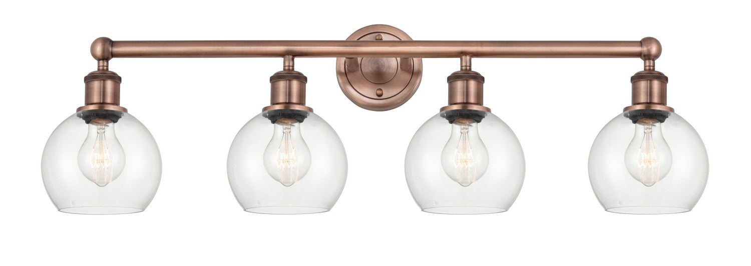 Innovations - 616-4W-AC-G122-6 - Four Light Bath Vanity - Edison - Antique Copper