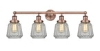 Innovations - 616-4W-AC-G142 - Four Light Bath Vanity - Edison - Antique Copper