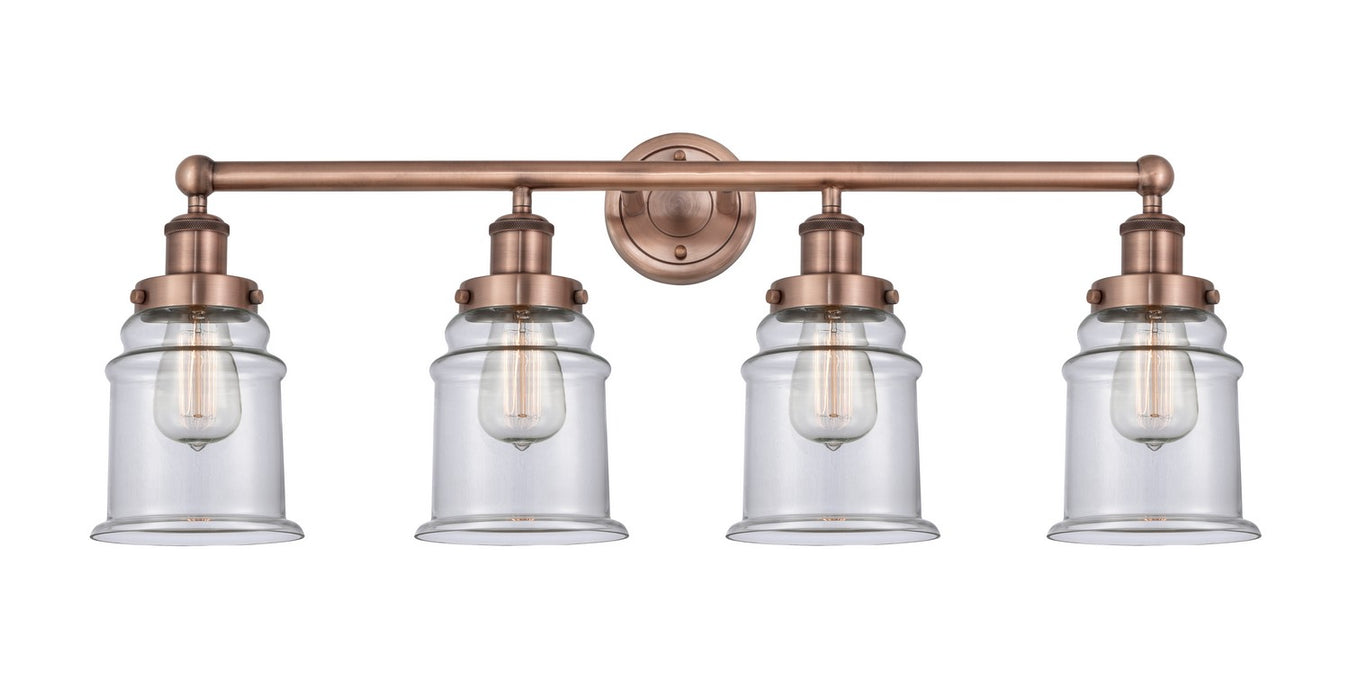 Innovations - 616-4W-AC-G182 - Four Light Bath Vanity - Edison - Antique Copper