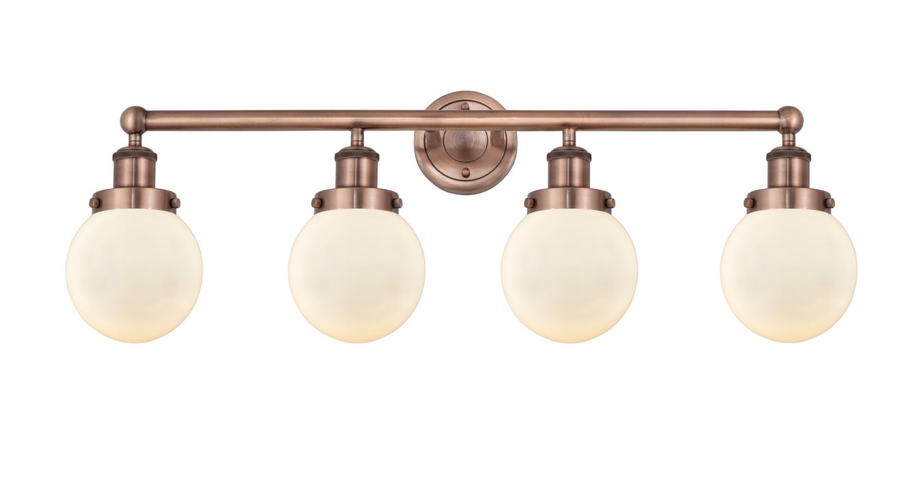 Innovations - 616-4W-AC-G201-6 - Four Light Bath Vanity - Edison - Antique Copper