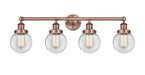 Innovations - 616-4W-AC-G202-6 - Four Light Bath Vanity - Edison - Antique Copper