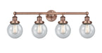 Innovations - 616-4W-AC-G204-6 - Four Light Bath Vanity - Edison - Antique Copper