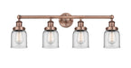 Innovations - 616-4W-AC-G52 - Four Light Bath Vanity - Edison - Antique Copper