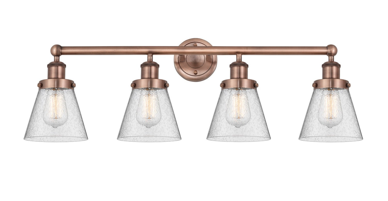 Innovations - 616-4W-AC-G64 - Four Light Bath Vanity - Edison - Antique Copper