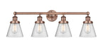 Innovations - 616-4W-AC-G64 - Four Light Bath Vanity - Edison - Antique Copper