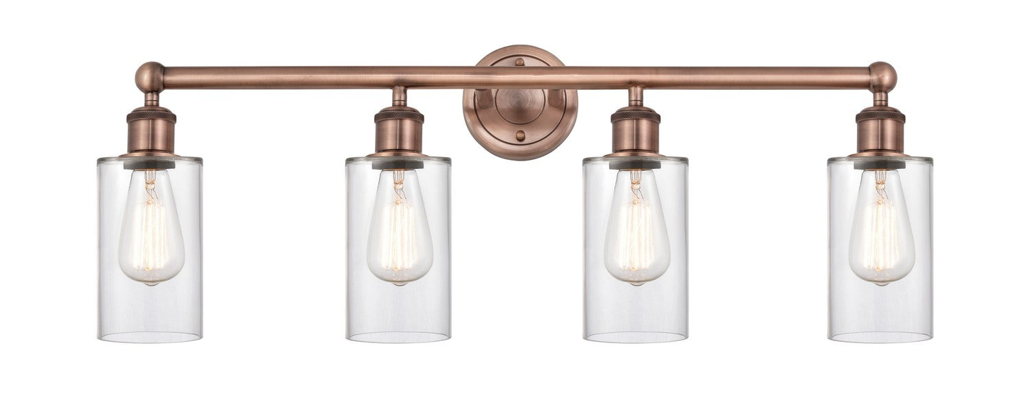 Innovations - 616-4W-AC-G802 - Four Light Bath Vanity - Edison - Antique Copper