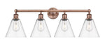 Innovations - 616-4W-AC-GBC-82 - Four Light Bath Vanity - Downtown Urban - Antique Copper