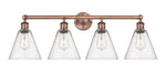 Innovations - 616-4W-AC-GBC-84 - Four Light Bath Vanity - Downtown Urban - Antique Copper
