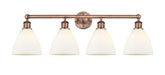 Innovations - 616-4W-AC-GBD-751 - Four Light Bath Vanity - Edison - Antique Copper