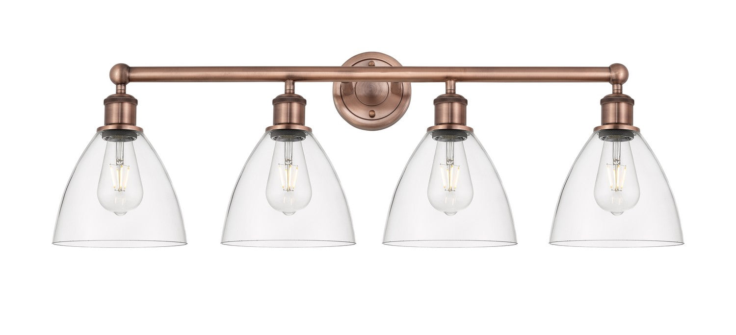 Innovations - 616-4W-AC-GBD-752 - Four Light Bath Vanity - Edison - Antique Copper