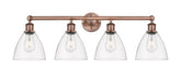 Innovations - 616-4W-AC-GBD-752 - Four Light Bath Vanity - Edison - Antique Copper