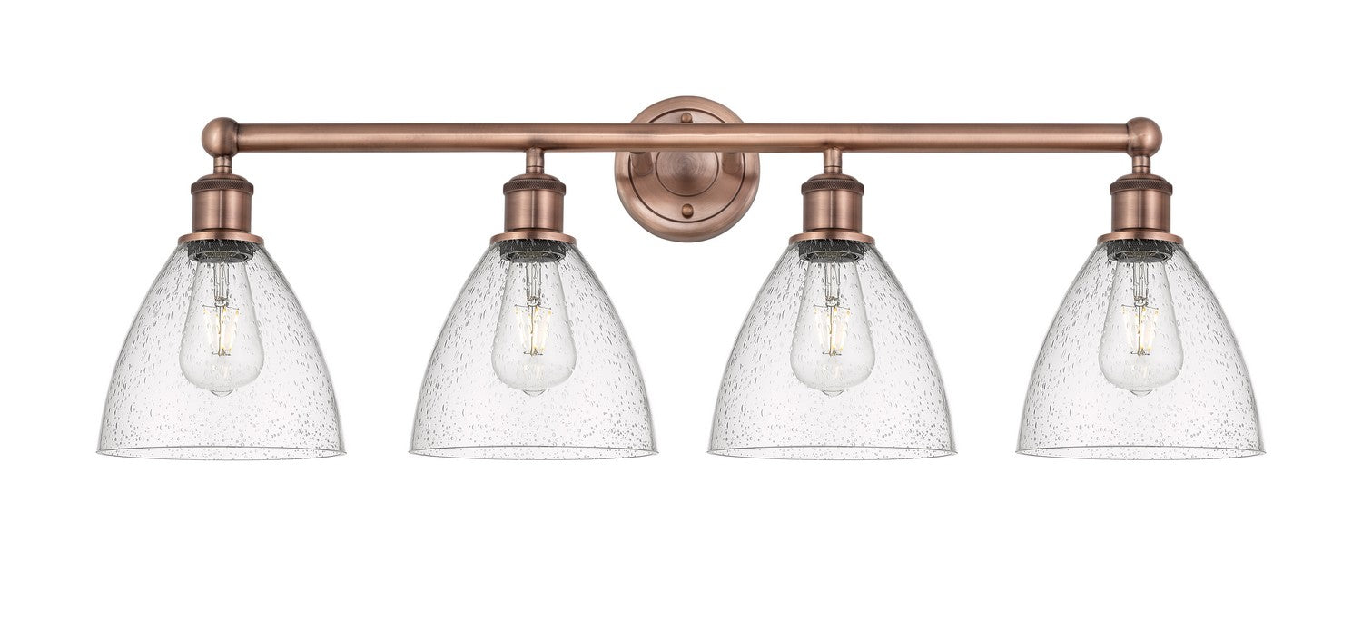 Innovations - 616-4W-AC-GBD-754 - Four Light Bath Vanity - Edison - Antique Copper