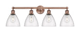 Innovations - 616-4W-AC-GBD-754 - Four Light Bath Vanity - Edison - Antique Copper