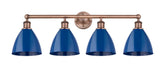 Innovations - 616-4W-AC-MBD-75-BL - Four Light Bath Vanity - Downtown Urban - Antique Copper