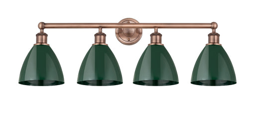 Edison Four Light Bath Vanity Antique Copper