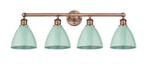 Innovations - 616-4W-AC-MBD-75-SF - Four Light Bath Vanity - Downtown Urban - Antique Copper