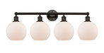 Innovations - 616-4W-OB-G121-8 - Four Light Bath Vanity - Downtown Urban - Oil Rubbed Bronze