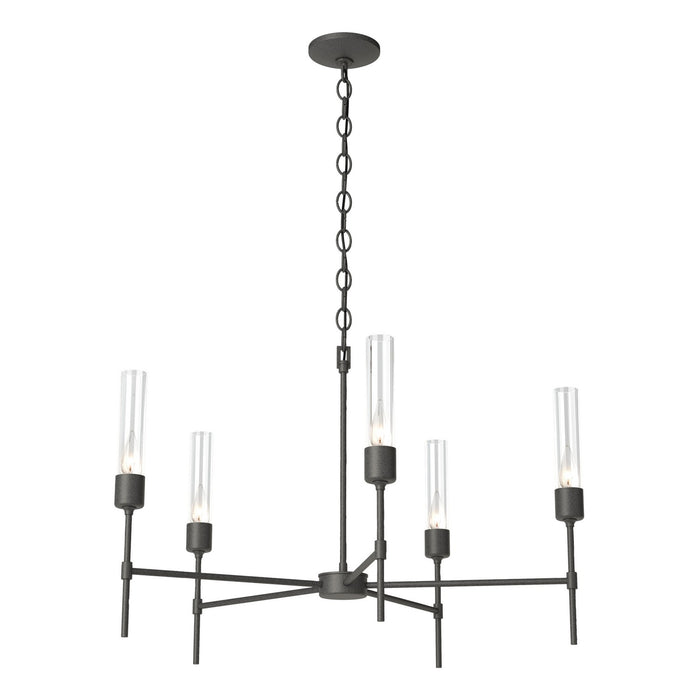 Hubbardton Forge - 105045-SKT-20-ZM0611 - Five Light Chandelier - Vela - Natural Iron