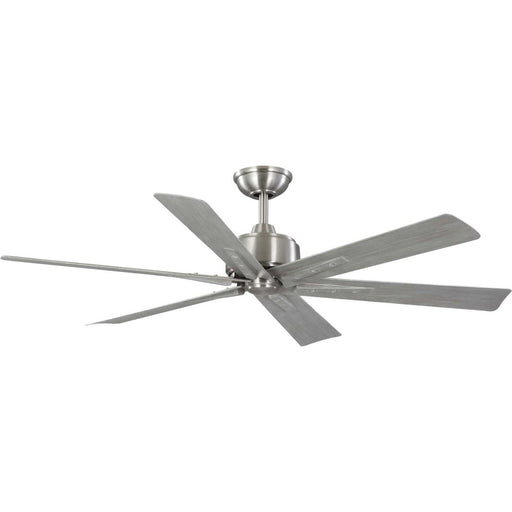Progress Lighting - P250100-009 - 56" Ceiling Fan - Brazas - Brushed Nickel