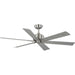 Progress Lighting - P250100-009 - 56" Ceiling Fan - Brazas - Brushed Nickel