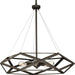 Progress Lighting - P500422-129 - Five Light Pendant - Saucedo - Architectural Bronze