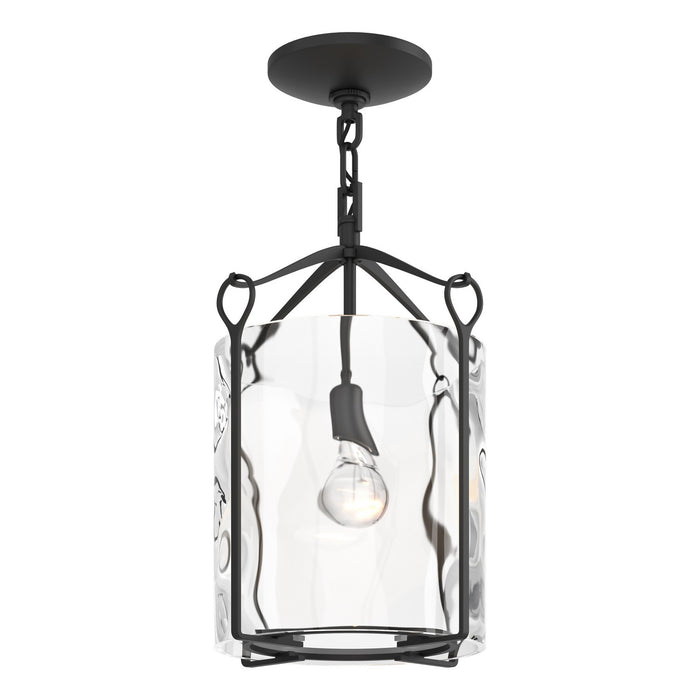 Hubbardton Forge - 121140-SKT-10-LL0137 - One Light Semi-Flush Mount - Bow - Black