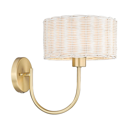 Golden - 1084-1W BCB-WW - One Light Wall Sconce - Erma BCB - Brushed Champagne Bronze