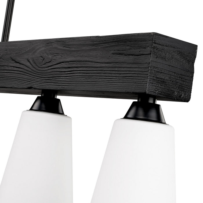 Golden - 1830-LP BLK-OP - Five Light Linear Pendant - Neela - Matte Black