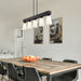 Golden - 1830-LP BLK-OP - Five Light Linear Pendant - Neela - Matte Black