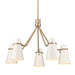 Golden - 2122-5 MBS-GE - Five Light Chandelier - Reeva - Modern Brass