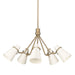Golden - 2122-5 MBS-GE - Five Light Chandelier - Reeva - Modern Brass