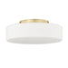 Golden - 3136-FM BCB-OP - LED Flush Mount - Toli - Brushed Champagne Brass