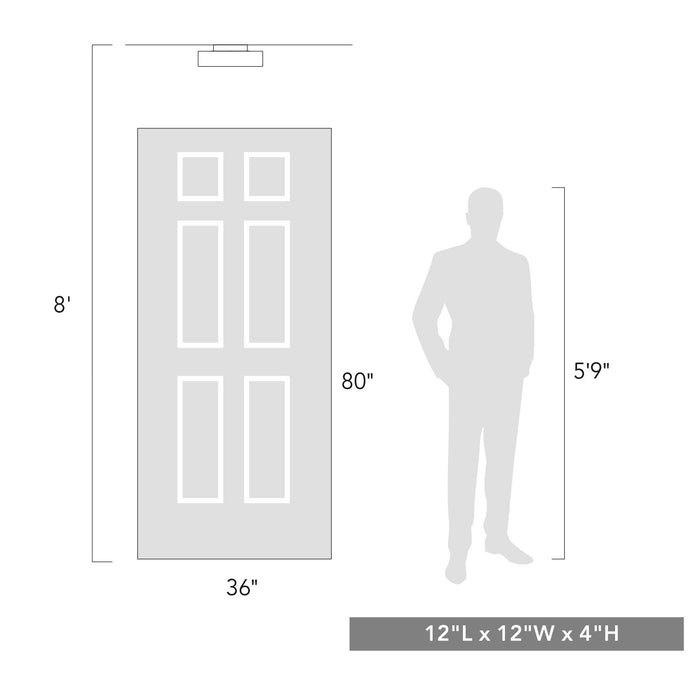 Golden - 3136-FM BCB-OP - LED Flush Mount - Toli - Brushed Champagne Brass