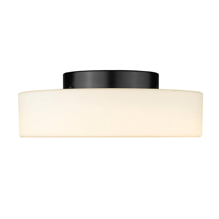 Golden - 3136-FM BLK-OP - LED Flush Mount - Toli - Matte Black