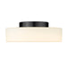Golden - 3136-FM BLK-OP - LED Flush Mount - Toli - Matte Black