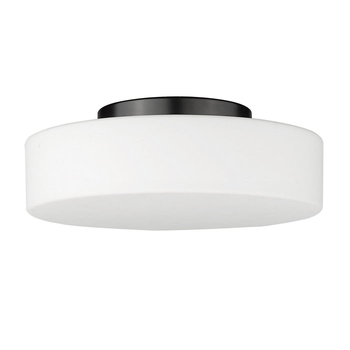 Golden - 3136-FM BLK-OP - LED Flush Mount - Toli - Matte Black