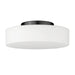 Golden - 3136-FM BLK-OP - LED Flush Mount - Toli - Matte Black