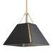 Golden - 3879-M BCB-NB - One Light Pendant - Ranik - Brushed Champagne Brass