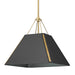 Golden - 3879-M BCB-NB - One Light Pendant - Ranik - Brushed Champagne Brass