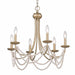 Golden - 7646-6 GA - Six Light Chandelier - Serafina - Golden Aura