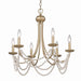 Golden - 7646-6 GA - Six Light Chandelier - Serafina - Golden Aura